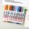 Caneta Flutuante Criativa do Fabricante, Popular nas Redes Sociais, 12 Cores, Marcador de Quadro Branco Apagável e Lavável, Adequado para Estudantes, Ensino e Uso no Escritório, Caneta Marcadora à Base de Água
