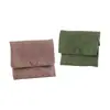 Bolsa de Terciopelo de Piel de Oveja, Bolsa Retro para Joyería, Bolsita Portátil con Cremallera para Guardar Anillos y Pendientes, Exquisita Bolsita de Tela Pequeña con Broche