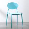 Silla de plástico de estilo nórdico con respaldo, moderna y minimalista, para comedor, estudio, negociación y ocio, para ordenador.