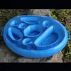 Bandeja Inflável para Piscina Externa Bandeja Flutuante para Festa na Água Bandeja de Bar de Gelo Porta-Copos Porta-Vinho Porta-Copos Pvc Ecológico