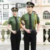 Nueva Ropa de Trabajo de Seguridad Blanca Camisa de Manga Corta para Hombre Traje de Etiqueta Imagen de Propiedad Uniforme de Conserje Ropa de Verano