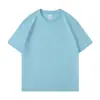 Camiseta de Algodão Puro Antibacteriana de Verão com Gola Redonda para Homens e Mulheres, Manga Curta Solta, Cor Sólida, Camiseta de Publicidade Cultural, Camiseta para Uso em Equipe