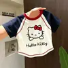 Camiseta de Manga Corta para Niña 2026 Nuevo Estilo para Niños Mayores, Top de Algodón Puro Lindo de Verano para Niña con Costuras Visibles, Camiseta Básica de Corte Holgado