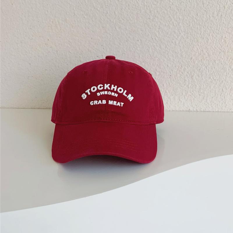 STOCK小棒球帽酒红_副本