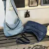 Bolso Cruzado Casual de Mezclilla Cuadrado Pequeño para Mujer Otoño 2025 Nuevo Bolso de Hombro Cruzado Casual de Gama Alta Retro
