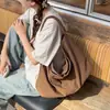 Bolso de hombro de lona para mujer, bolso tote de gran capacidad para el trabajo, bolso cruzado casual simple y versátil, nuevo diseño casual estilo coreano