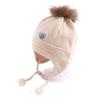 Nuevo Gorro de Lana Engrosado Imama Otoño e Invierno 2021 Color Caramelo Lindo Simple de Punto Gorro Cálido Protector de Orejas