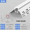 Lámpara de línea led lámpara de línea de aleación de aluminio lámpara lineal dura oculta de línea lámpara lineal empotrada sin ranura para lámpara de retorno principal