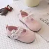 Nuevos Zapatos de Princesa de Encaje de Conejito Lindo para Niñas Zapatos de Bebé de Cuero Velcro Suela Suave Cómoda Antideslizantes Zapatos para Caminar