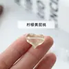 Azúcar de Cristal Natural Cubo Melocotón Doble Punta Pixiu Pulsera Accesorios para Joyería DIY Populares al por Mayor