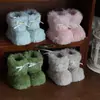 Botas de Peluche Navideñas Transfronterizas, Botines, Adornos Navideños Creativos, Decoración de Tela Colorida Colgantes para Árbol de Navidad