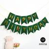 Feliz Aniversário Bandeira Inglês Bronzing Fishtail Bandeira Decoração de Festa Suprimentos Banner feliz aniversário Decoração