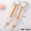 Cepillo de Masaje de Doble Cara Cerdas Bala Cepillo de Baño Corporal Mango de Madera Cepillo de Lufa Nanzhu Hemu Cepillo de Baño