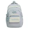 Mochila Nueva de Alta Capacidad Estilo Ins Ligera de Moda Bloqueo de Color Versátil para Chicas de Secundaria y Preparatoria