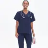 Fabricante de Origem Transfronteiriça Secagem Rápida Roupas de Lavar à Mão Elásticas Roupas Cirúrgicas para Homens e Mulheres Manga Longa e Curta Roupas de Cirurgia para Doutor