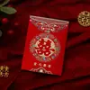 Sobre Rojo Wannianfeng Personalizado de 100 Yuanes, Sobre Rojo, Recepción de Boda, Ceremonia del Té, Estampado en Caliente, Impresión a Dos Colores, Cartón Rígido con Purpurina