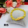 Pulsera de oro arena de Vietnam pulsera latón chapado en oro moda temperamento para hombres y mujeres pulsera de calcedonia roja verde joyería