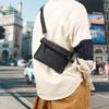 Bolso cruzado casual negro para el día a día, Bolso de cuero genuino de alta gama, Bolso de hombro pequeño, Bolso de hombro para hombre de piel de vaca, Bolso para teléfono móvil