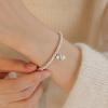 Pulsera Suzuki Orquídea Perla para Mujer Pulsera de Plata S925 Novia Lujo Ligero Nicho Exquisito Regalo de Cumpleaños para Novia