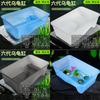 Tanque para Tortugas con Tapa Tanque para Tortugas Doméstico con Tapa Tipo Grande Tanque Creativo de Plástico para Tortugas Caja para Peces con Tapa