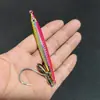 Lanzamiento largo velocidad hundimiento placa de hierro señuelo pesca en mar caballa caballa rodamiento lentejuelas giratorias señuelo de plomo lanzamiento desde la costa placa de hierro luminosa cebo falso