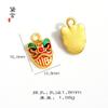 Bolsa de la Suerte Danza del León de Cuentas DIY Chapado en Oro Pez Riqueza Gato de la Fortuna Linterna de Monedas Pulsera Accesorios de Joyería Colgante de la Fortuna