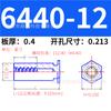 Tornillo Prisionero Hexagonal Británico Estándar para Agujero Ciego de Acero al Carbono Placa de Presión de Chapa Galvanizada Azul Ecológica Bso-440/6440