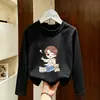 Camiseta Base Estilo Coreano para Bebés y Niños Pequeños, Moda Algodón Puro, Estilo Delgado Primavera y Otoño, Versátil y Atractiva, Ropa Infantil, Camiseta de Manga Larga para Niños