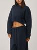 Versátil Sudadera Corta Nueva de Estilo Europeo y Americano para Chica Popular de Primavera y Otoño, Crop Top Sexy, Suéter de Estilo Deportivo Urbano para Mujer