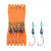 Montaje Premium para Pesca con Señuelo para Black Bass, Montaje Texas Anti-Enganche, Lentejuela en Forma de Calabaza para Spinning con Mosca, Montaje de Anzuelo Curvo para Pesca Salvaje Pre-Atado