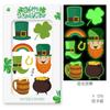 Irlanda transfronteriza St. Sombrero Verde de San Patricio Lentejuelas Cerámica Blanda Joyería para Uñas Uñas Luminosas Calcomanía Tatuaje
