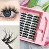 Set de Pestañas Postizas Transfronterizo, Gran Capacidad, Engrosadas y Encriptadas, Pestañas Postizas de Flor Grande Rizadas, Maquillaje Exquisito, Natural y Cómodo