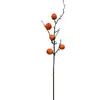 Fruta Falsa de Caqui Simulada Personalizada Ramas de Fruta de Caqui Adornos de Flores Artificiales Decoración de Sala de Estar Todo Sale Bien