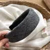 Diadema Ancha Estilo Chanel Diadema Francesa de Corona Alta Accesorio para el Cabello Adelgazante del Rostro Pasador Elegante Nuevo Adorno para el Cabello Atmosférico
