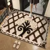 Fabricante de felpudo de entrada estilo lana 3D transfronterizo, alfombrilla de baño, alfombrilla de tierra de diatomeas, alfombrilla de baño antideslizante