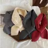 Bufanda tubular cruzada de punto jacquard suave y acogedora para padres e hijos, para el calor del otoño y el invierno