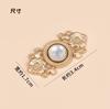 Botones de Flor de Peonía Doble de Nácar para Hanfu, Botones Cosidos a Mano para Capa Estilo Dinastías Ming y Song, Botones Decorativos para Camisa Cardigan Estilo Chino