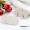 Aretes de 3*5cm aretes joyería tarjeta colgante tarjeta de gancho de plástico PVC tarjeta de joyería popular empaque de tarjeta se puede imprimir logo