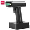 Pistola de leitura de código Deli 14970W, leitor de código de barras portátil sem fio para supermercado, caixa registradora universal, pistola de leitura de supermercado