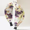 La Diadema de Flores Más Popular de Amazon Estilo Resort Costero, Estampado de Combinación de Colores Bohemio, Versátil, Hermoso y Dulce Accesorio para el Cabello