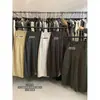 Pantalones casuales estilo coreano ULOUR/U para otoño con bolsillos grandes, corte holgado, adelgazantes, de cintura alta, corte curvo, ropa para mujer 67091