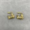 Pendientes de metal irregulares personalizados de estilo moderno japonés y coreano, diseño de nicho, pendientes de temperamento simple de alta calidad para mujeres