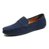 Zapatos de Conducir de Gamuza para Hombre de Primavera y Otoño Zapatos Casuales de Hombre Perezoso Suela Suave Antideslizantes Transpirables Mocasines Zapatos de Hombre Talla Grande