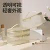 Nova Bolsa de Cosméticos de Malha de Nylon de Camada Única e Dupla Portátil para Viagem Divisória para Cosméticos e Artigos de Higiene Pessoal