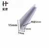 Perfil de Aluminio Aleado Canal U de Patas Desiguales 15*5 Diámetro Interior 3 Ranura para Tarjeta de Foto Colgante de Cartelera Perfil de Tira Decorativa para Bordes de Tablero de Madera