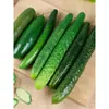 Modelo de pepino de simulación Rodajas de pepino gordo Fruta de pepino verde Gabinete de frutas y verduras Decoración para transmisión en vivo de cocina Accesorios Juguetes para casa de juegos