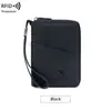 Localizador AirTag funda para pasaporte anti-pérdida billetera corta para pasaporte RFID bolsa de almacenamiento de documentos de viaje nueva transfronteriza