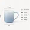 Vaso para Enjuague Bucal de Color Degradado Textura Falsa de Cerámica Vaso Esmerilado para Cepillo de Dientes Taza para Pareja Hogar Dormitorio Estudiante Taza para Lavar Taza