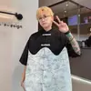 Nova camisa de manga curta estilo nacional estilo chinês masculina verão 2024 nova costura contraste cor fivela vestido Zhongshan Tang camisa de meia manga
