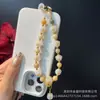 Cadena para Teléfono Bodhi, Colgante de Teléfono con Cuentas Hecho a Mano, Cadena Colgante de Resina con Huella de Gato, Lanyard para Teléfono Popular en Tiktok al por Mayor